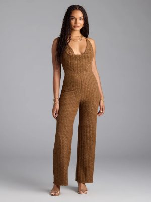 Make A Statement Strappy Open Back Jumpsuit