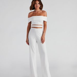 Elevated Style Off-The-Shoulder Jumpsuit