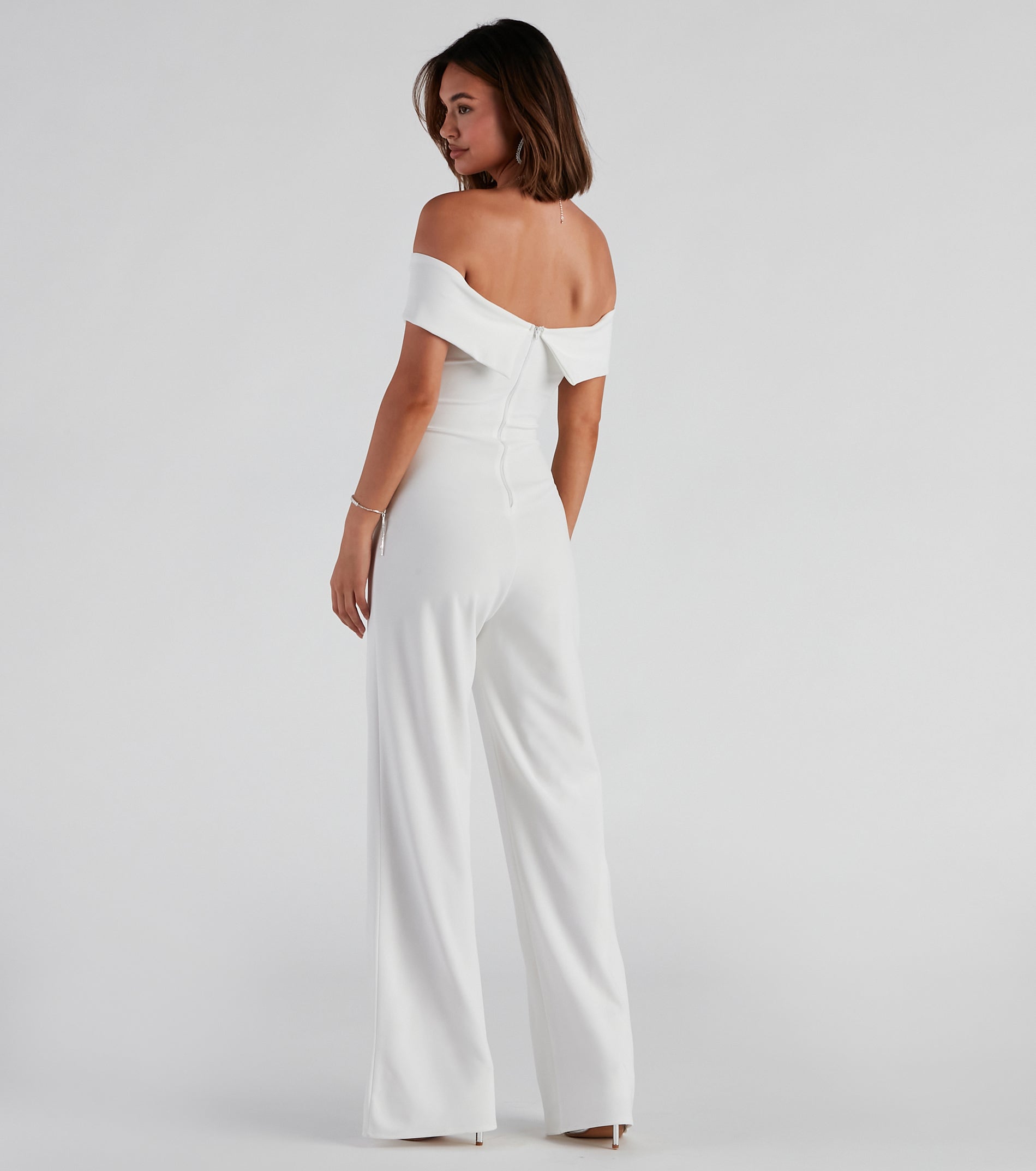 Elevated Style Off-The-Shoulder Jumpsuit - Image 2
