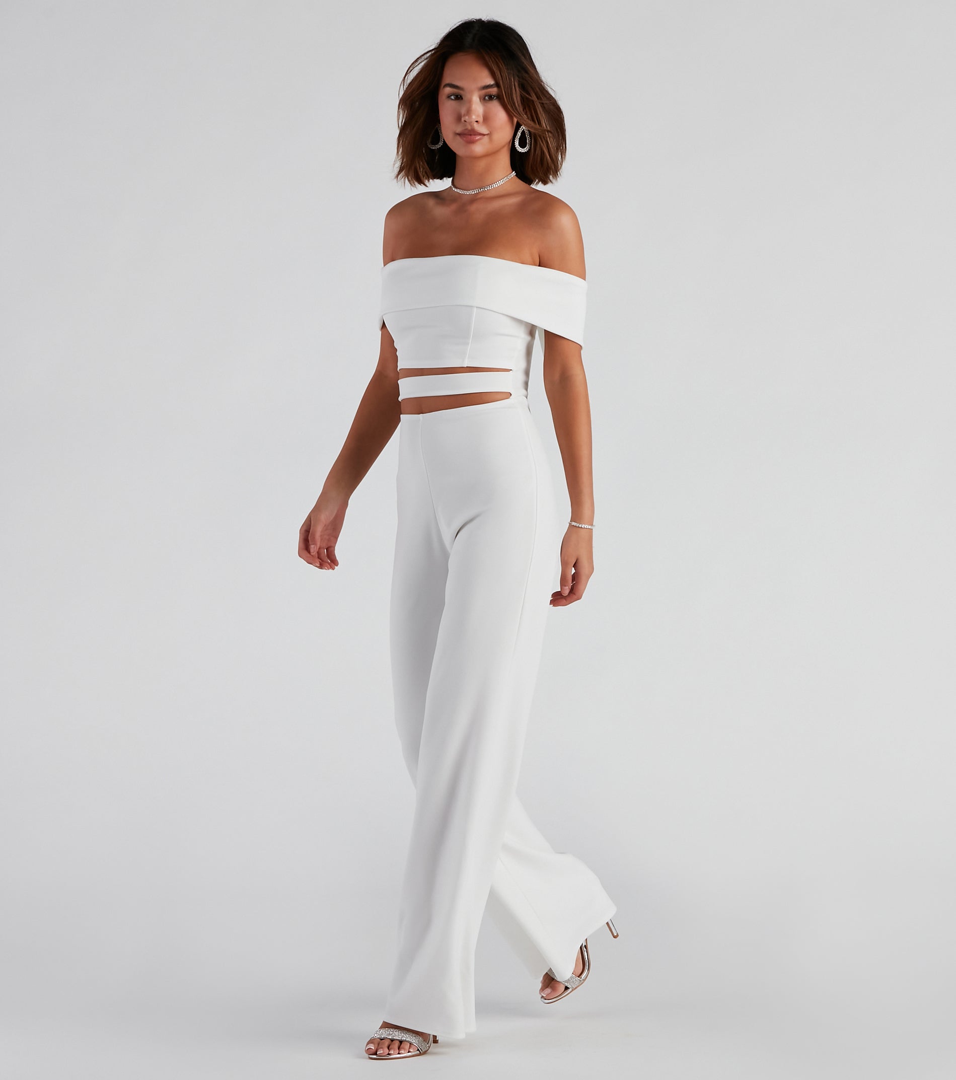 Elevated Style Off-The-Shoulder Jumpsuit - Image 3