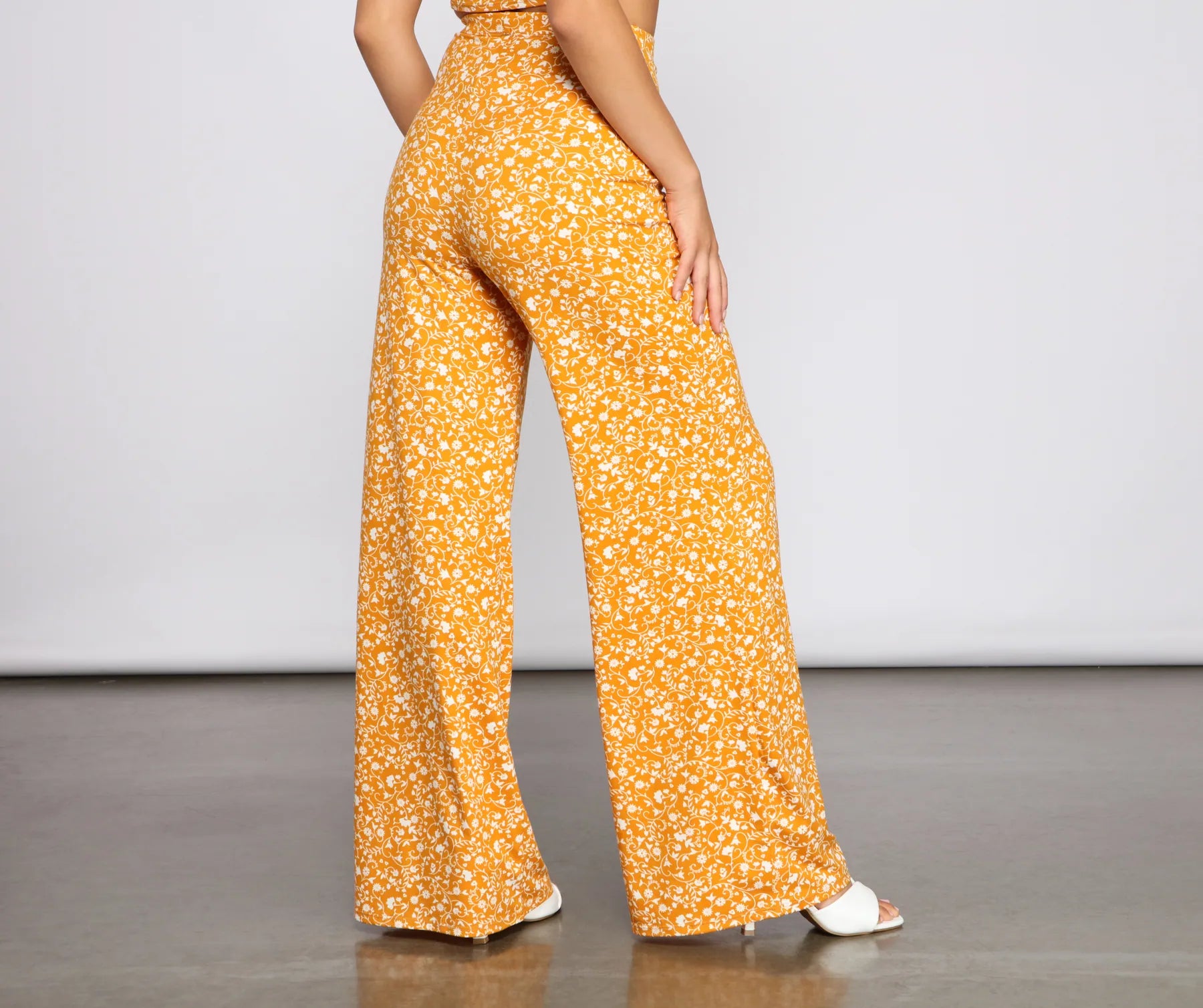 Floral Sensation High Waist Pants - Image 3