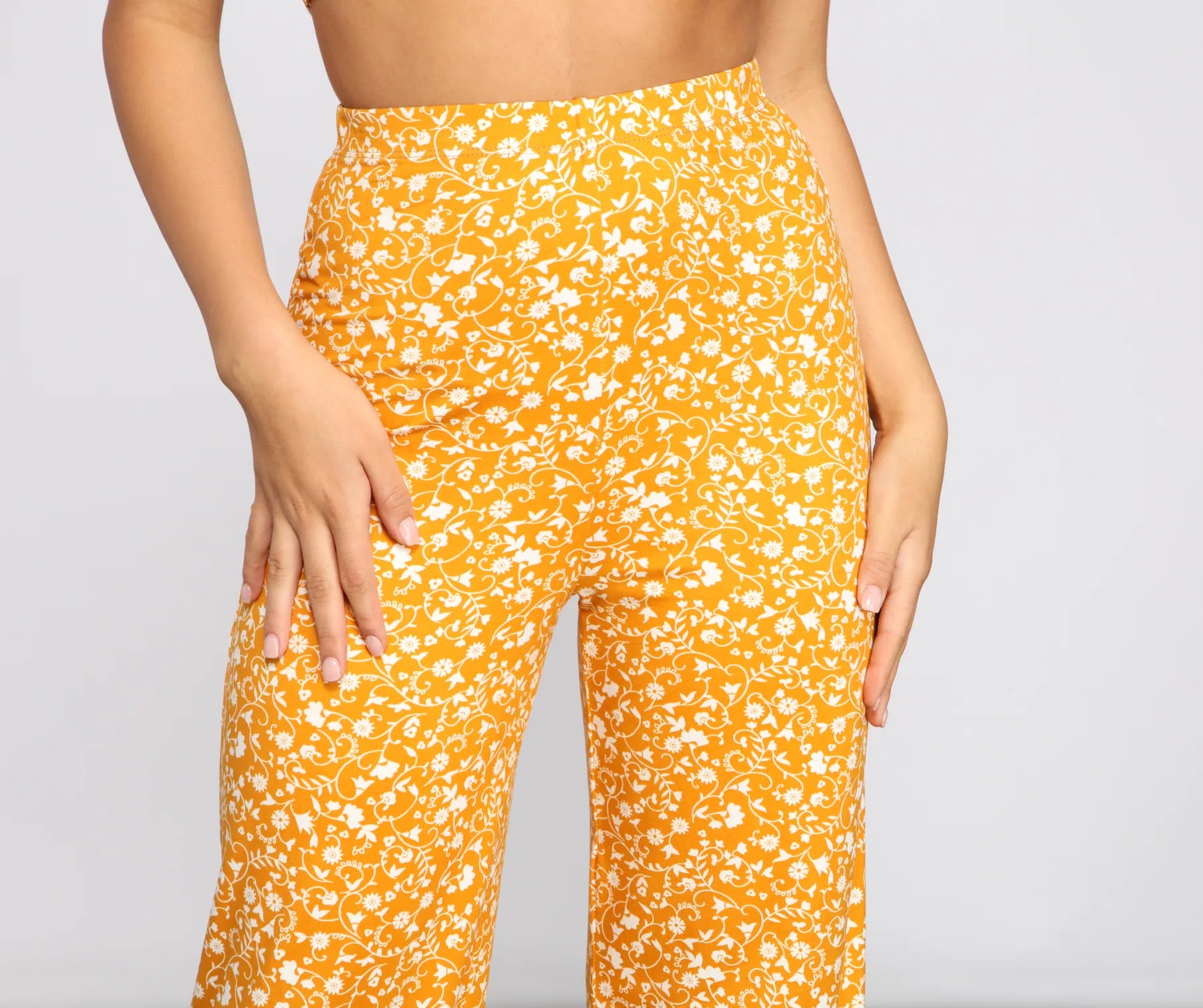 Floral Sensation High Waist Pants - Image 4