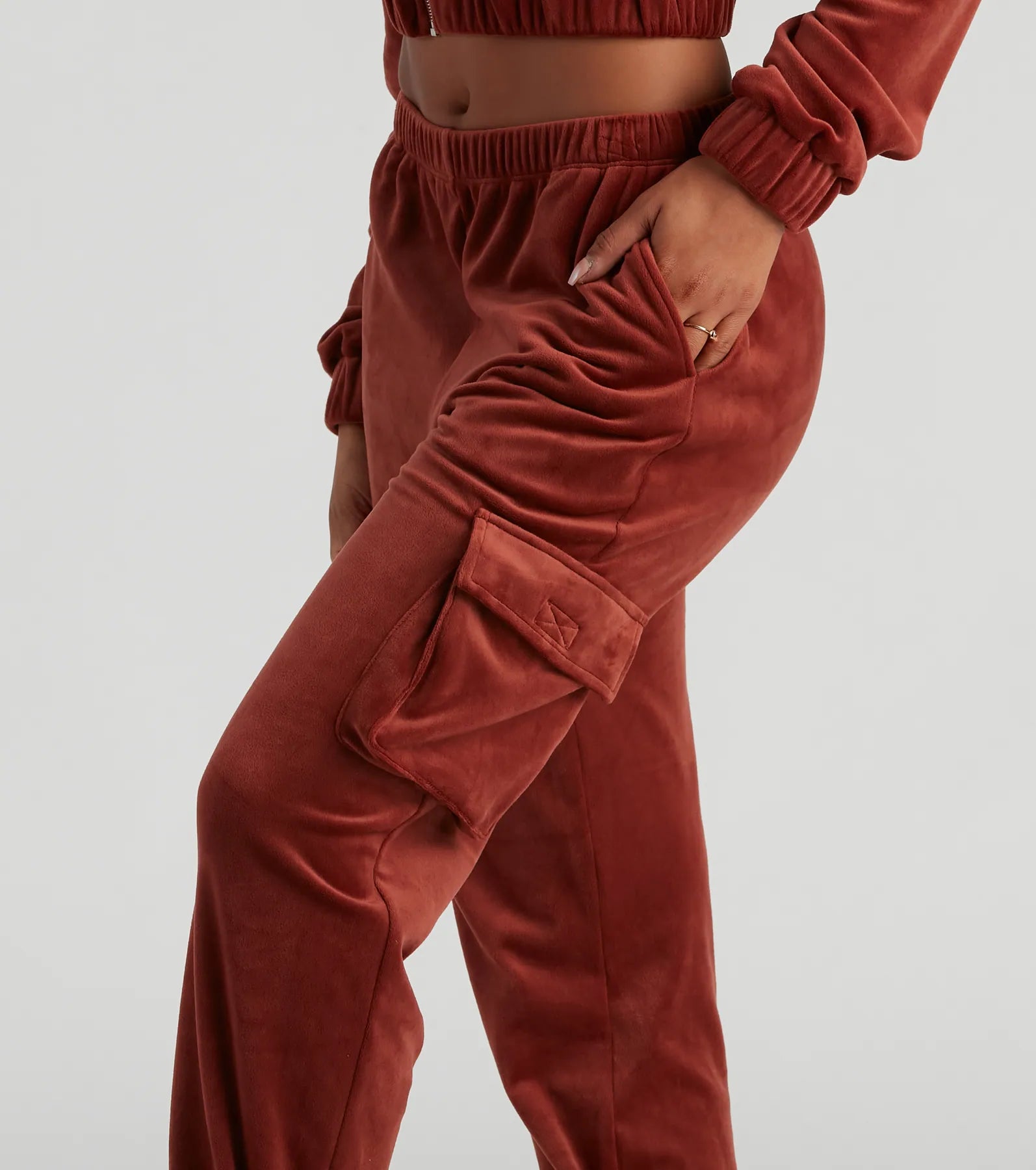 Serious Chills Velour Cargo Joggers - Image 4