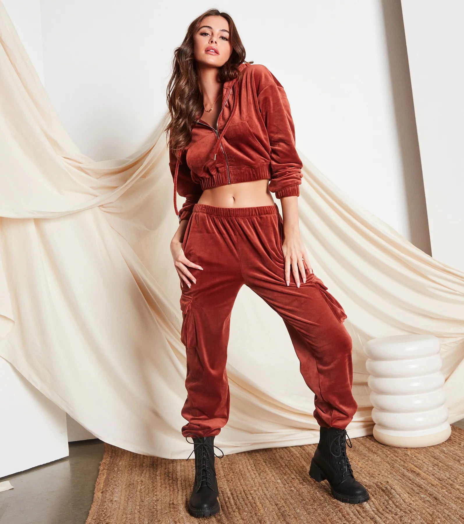 Serious Chills Velour Cargo Joggers - Image 5