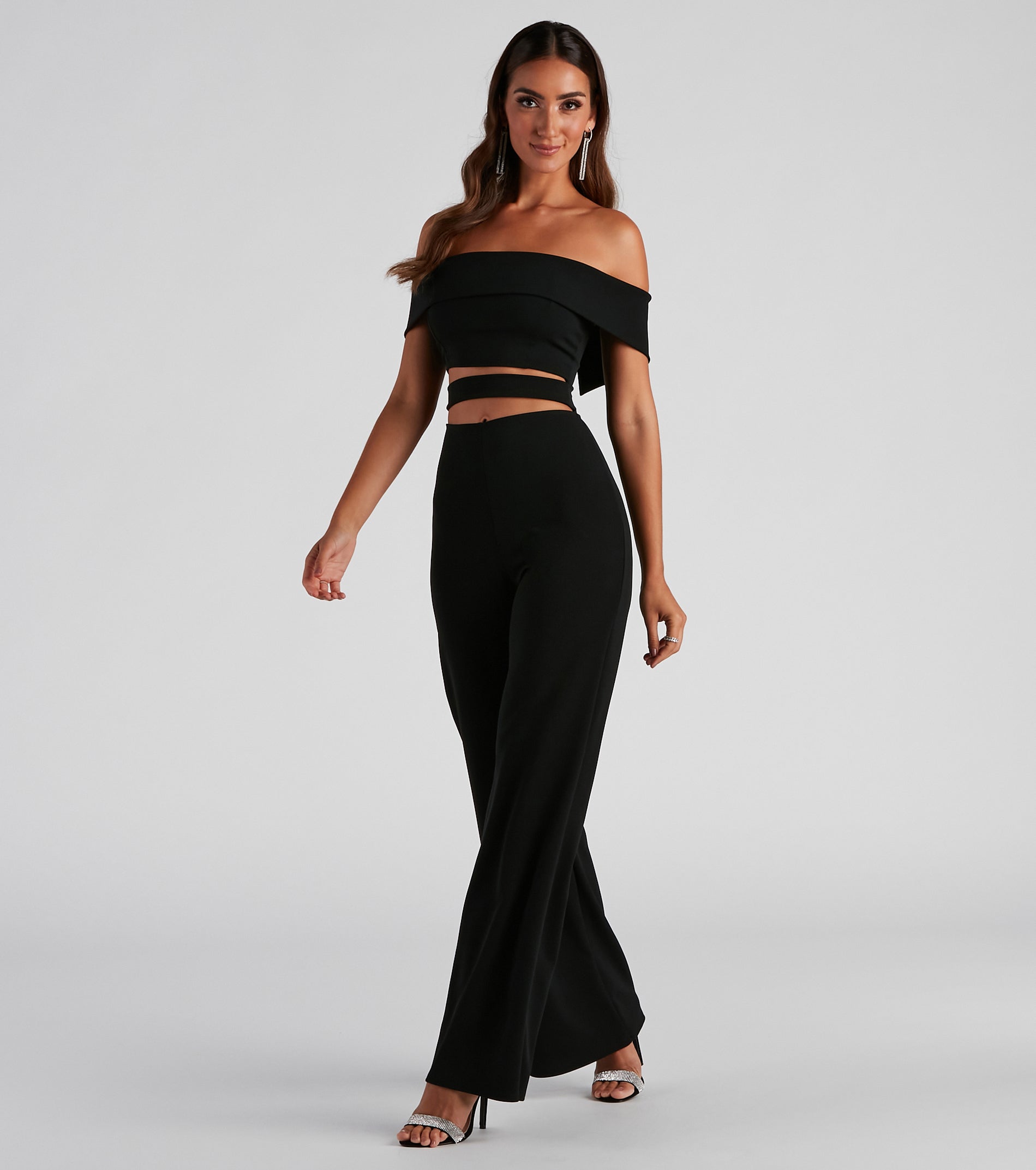 Elevated Style Off-The-Shoulder Jumpsuit - Image 5