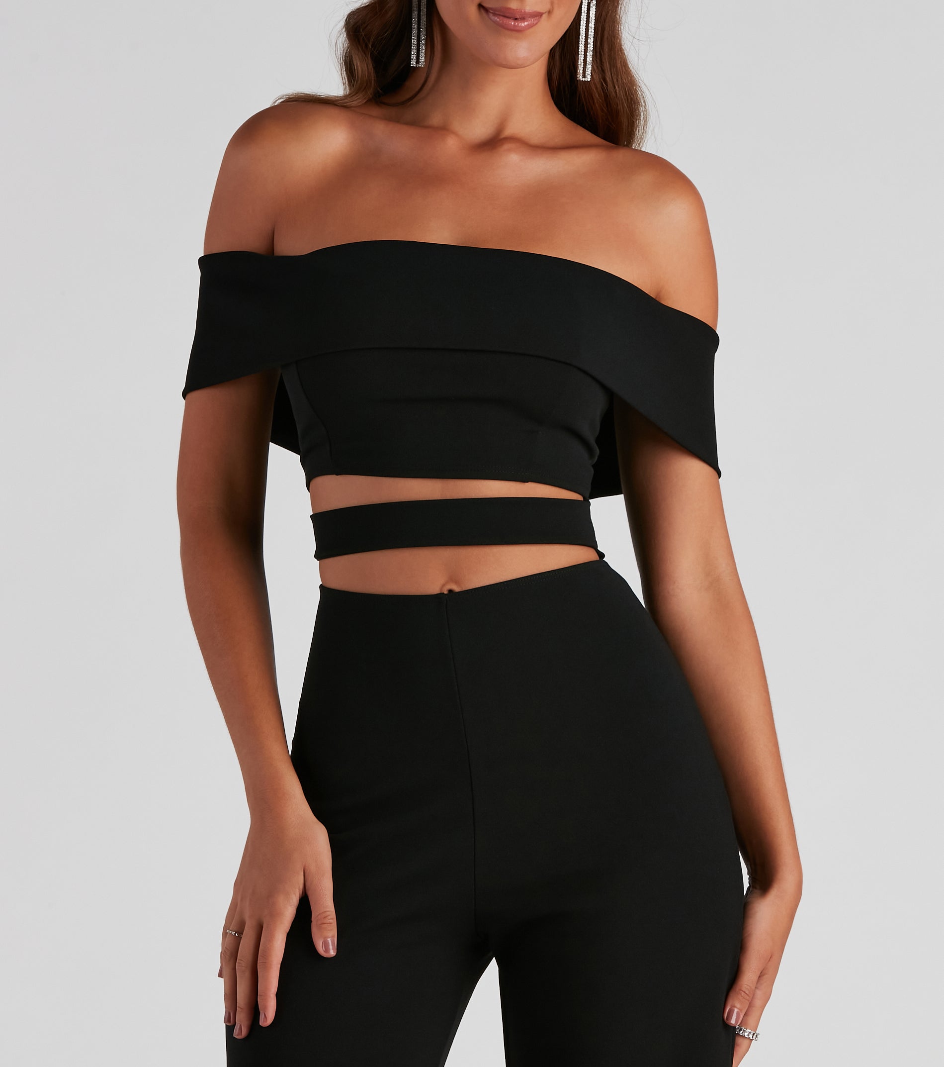 Elevated Style Off-The-Shoulder Jumpsuit - Image 8