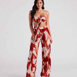 Island Time Floral Wide-Leg Pants