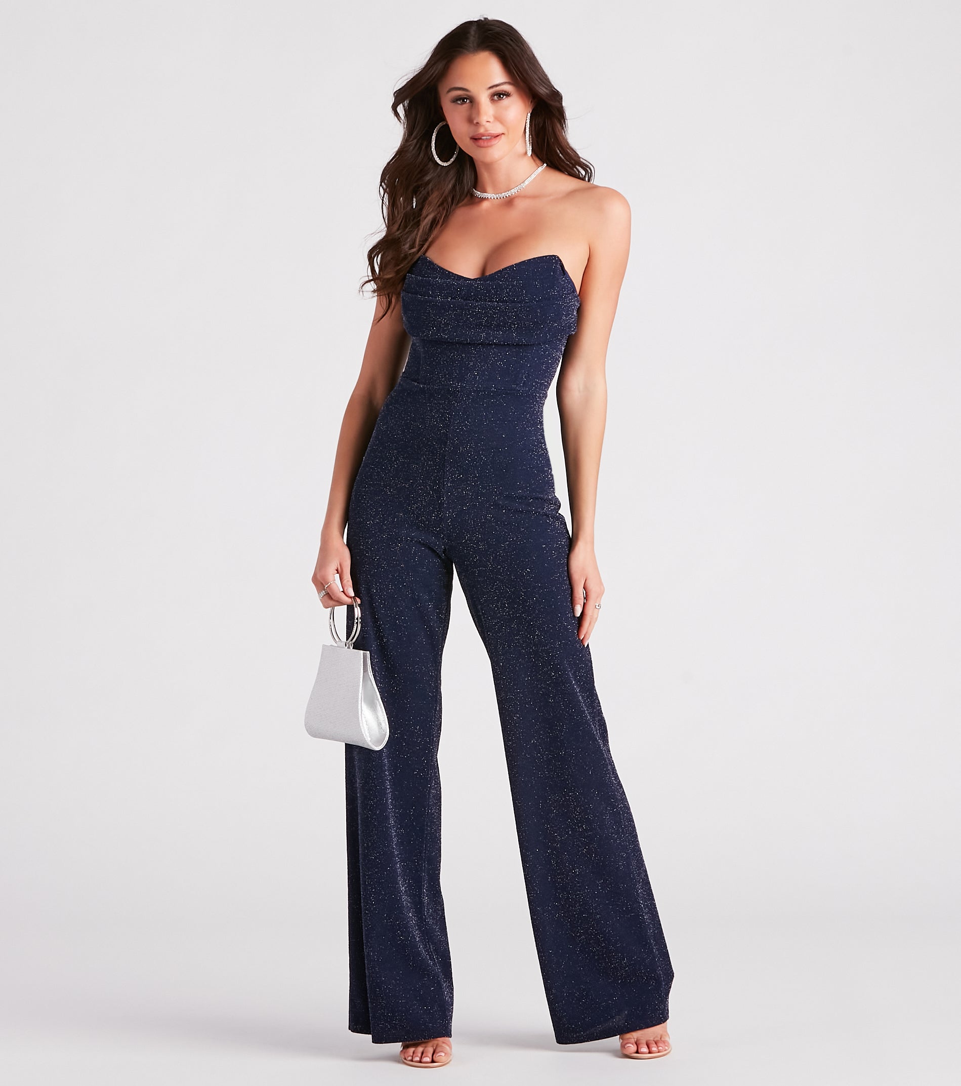 Glitter Is All It Takes Wide-Leg Jumpsuit - Image 5