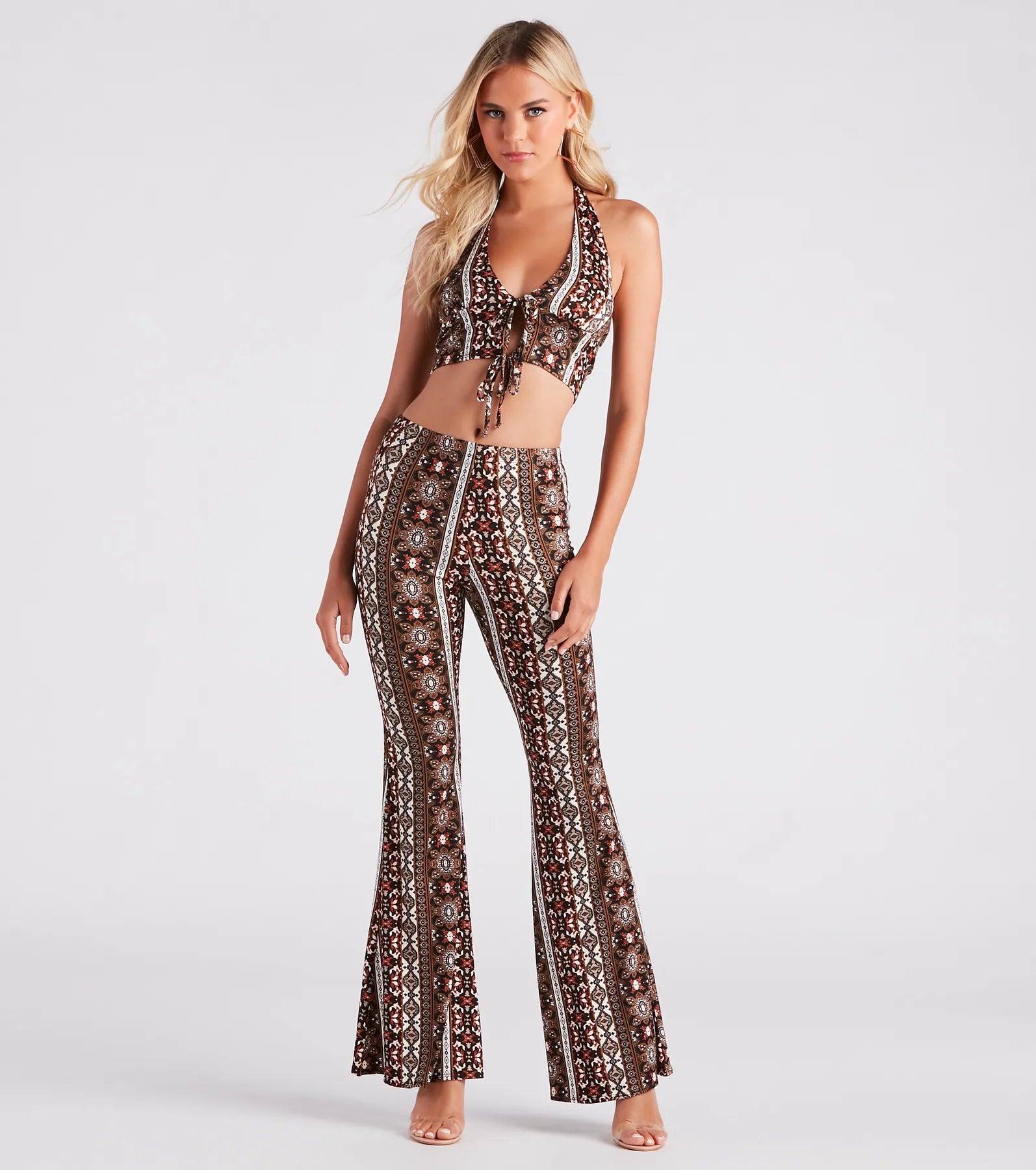 Bohemian Girl High Rise Flare Pants - Image 2