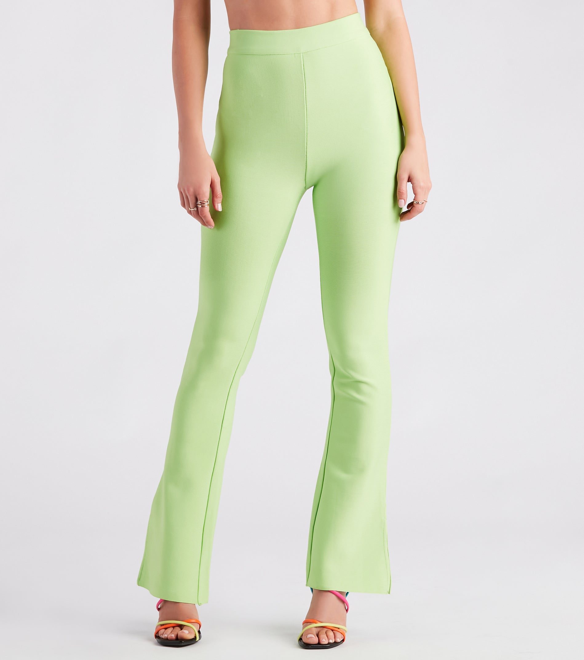 Look At Me Wow Bandage Flare Pants - Image 2