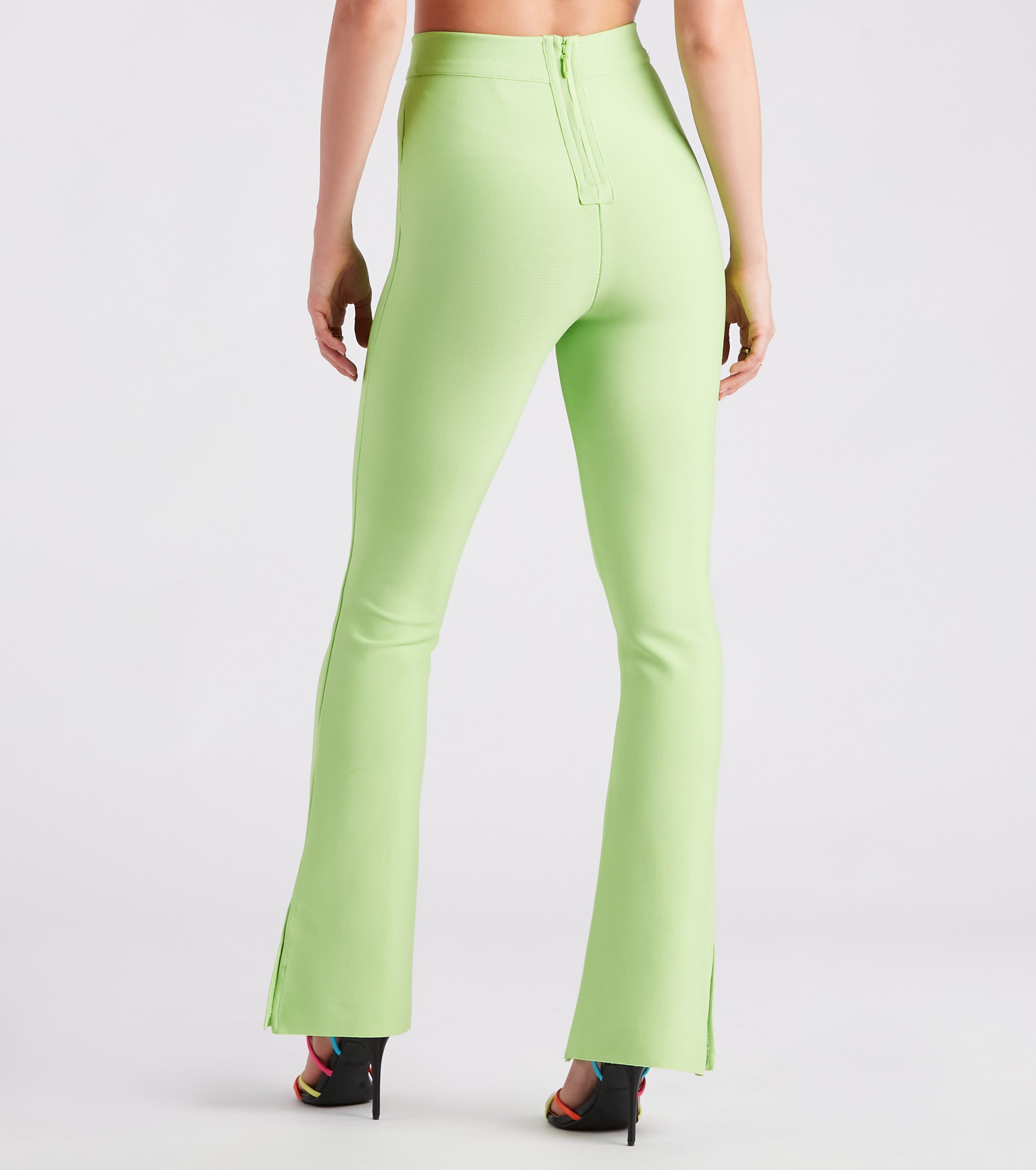 Look At Me Wow Bandage Flare Pants - Image 3