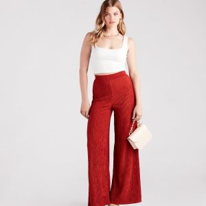 Go With The Flow High-Rise Wide-Leg Pants