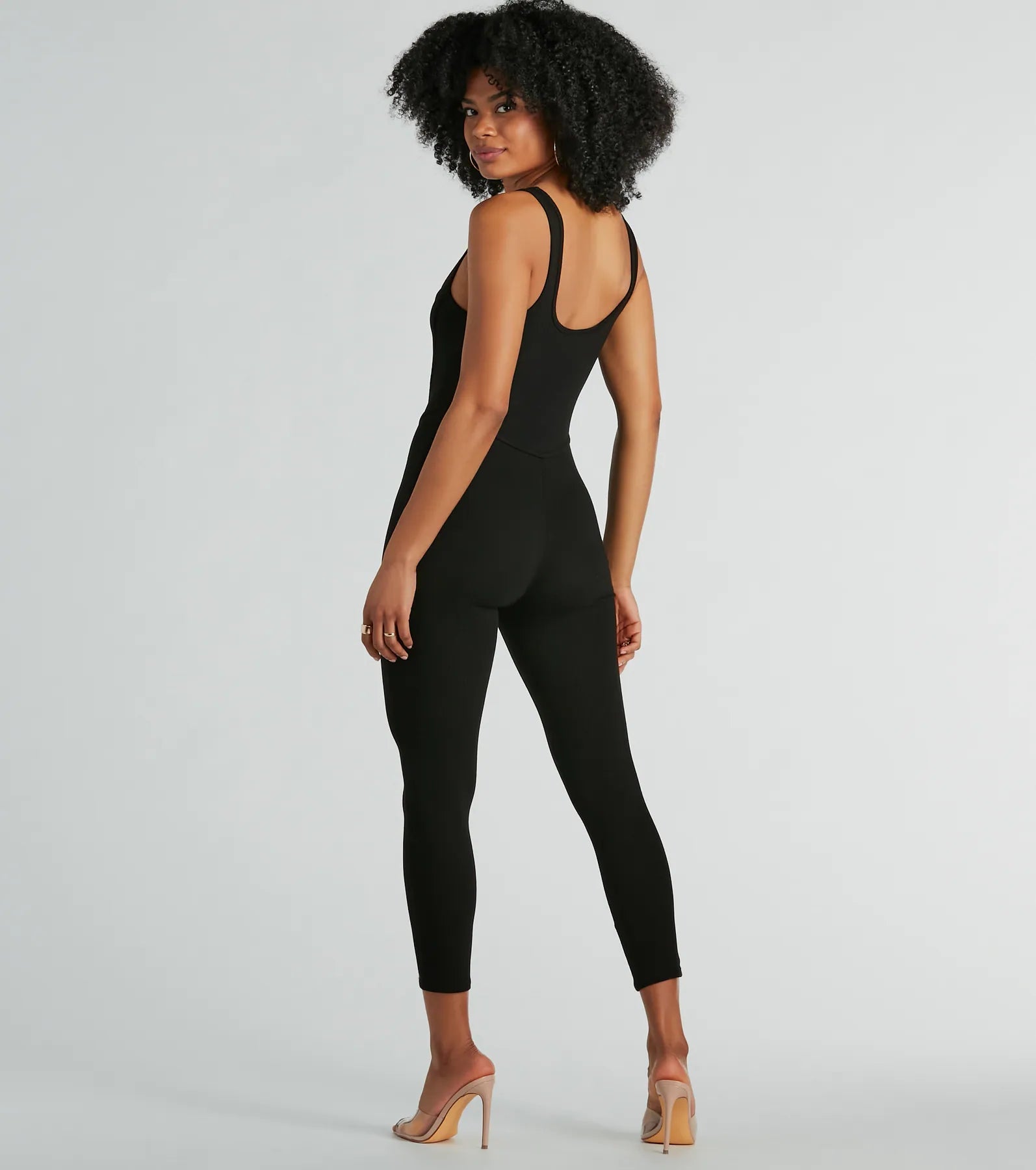 Chill Vibes Ribbed Knit Corset Catsuit - Image 6