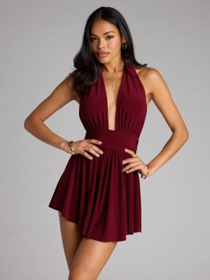 Kiss the Spotlight Halter Romper