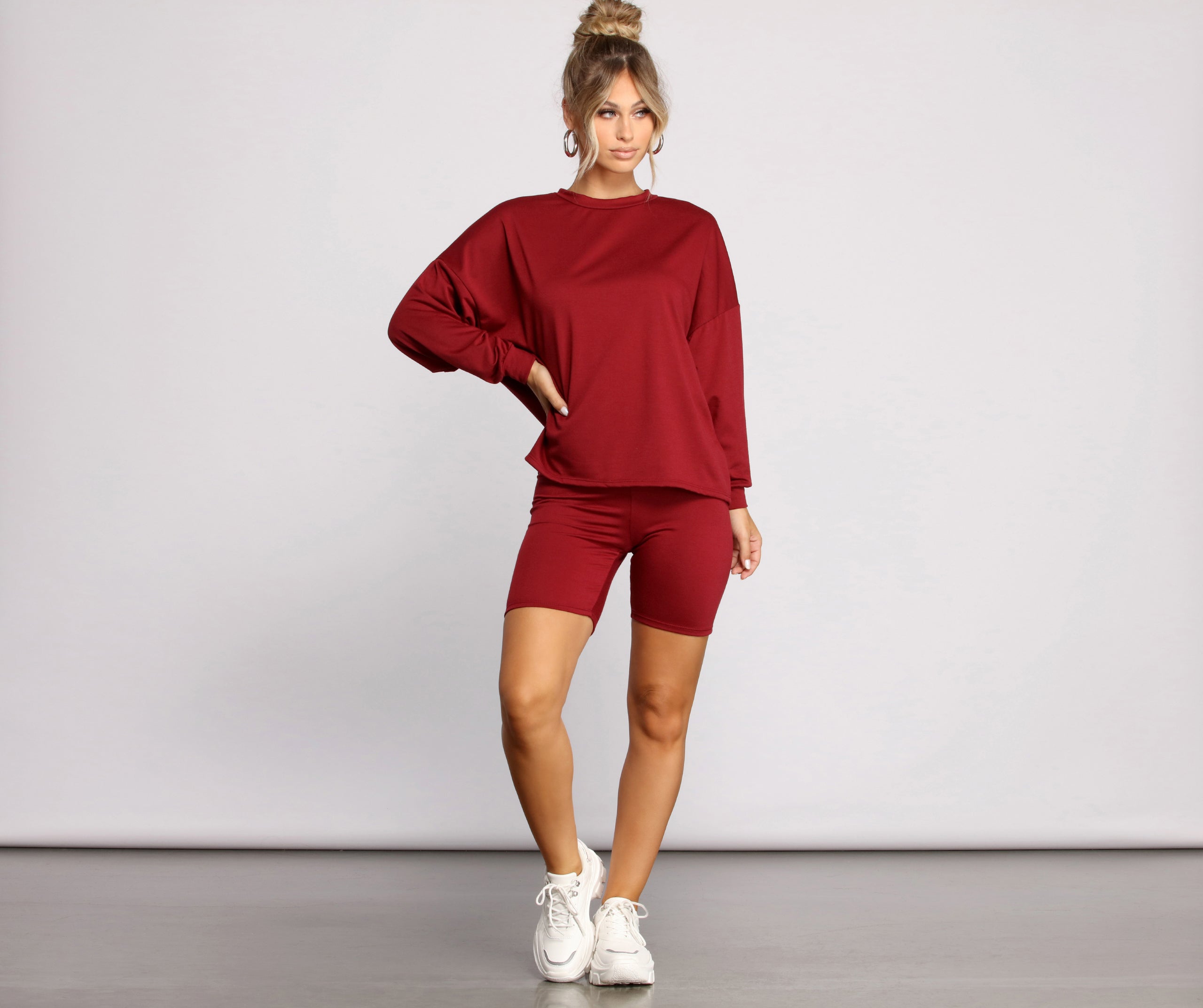 Good Vibes High Waist Biker Shorts - Image 6