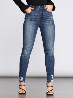Bella High Rise Skinny Ankle Jeans