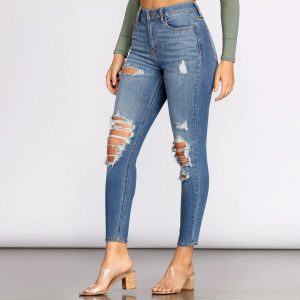 Taking Chances Cropped Skinny Jeans