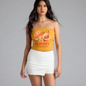 Casually Cool High-Rise Denim Skort