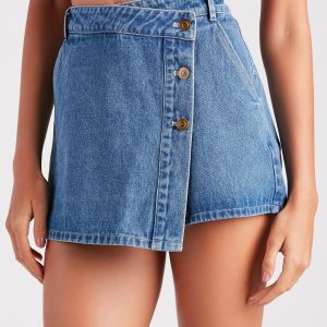 Summer Weekend Style Denim Skort