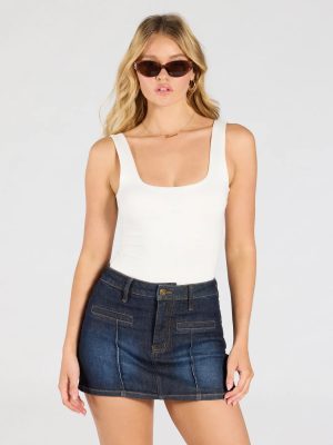 Real Babe High-Rise Denim Skort