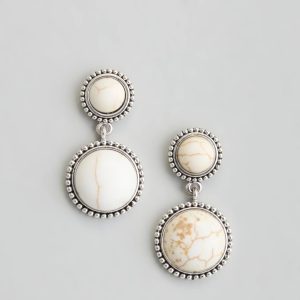 Naturally Cute Stone Drop Earrings