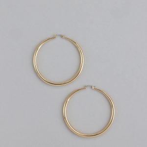 Sleek Glam Large Hollow Hoop Earrings