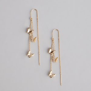 Whimsical Beauty Butterfly Rhinestone Earrings