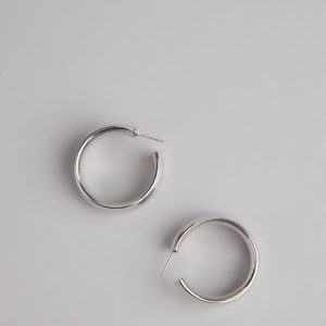 Polished Shine Hoop Earrings