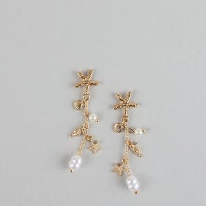 Mermaid Mood Starfish and Seashell Earrings