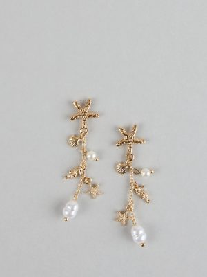 Mermaid Mood Starfish and Seashell Earrings