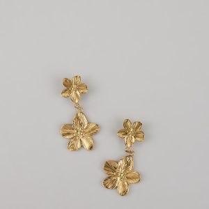 Petal Glow Flower Drop Earrings