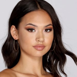 Tiny & Textured Shimmer Hoops