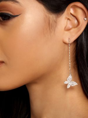 Flutter Some Hearts Butterfly Charm Earrings