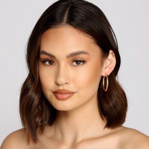 Trendy And Chic Three-Pack Hoops Set