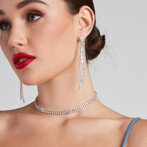 Shimmer And Shine Rhine Earrings