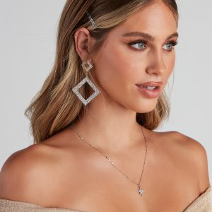 Dare To Dream Rhinestone Earrings