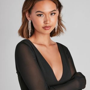 Divine Beauty Rhinestone Earrings