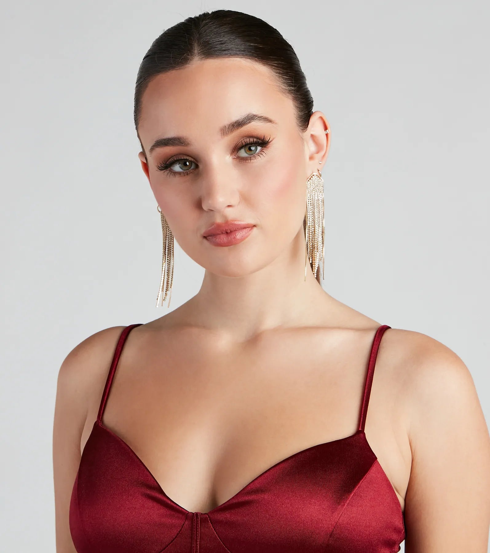 Madam Of Glam Rhinestone Earrings - Image 3