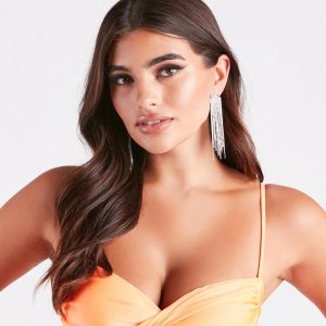 Madam Of Glam Rhinestone Earrings