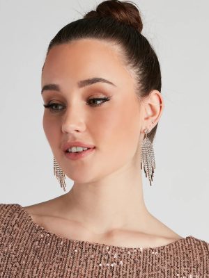 Sparkle Princess Rhinestone Earrings