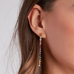 Trendy Luxe Gemstone Earrings Set