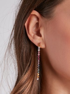 Trendy Luxe Gemstone Earrings Set