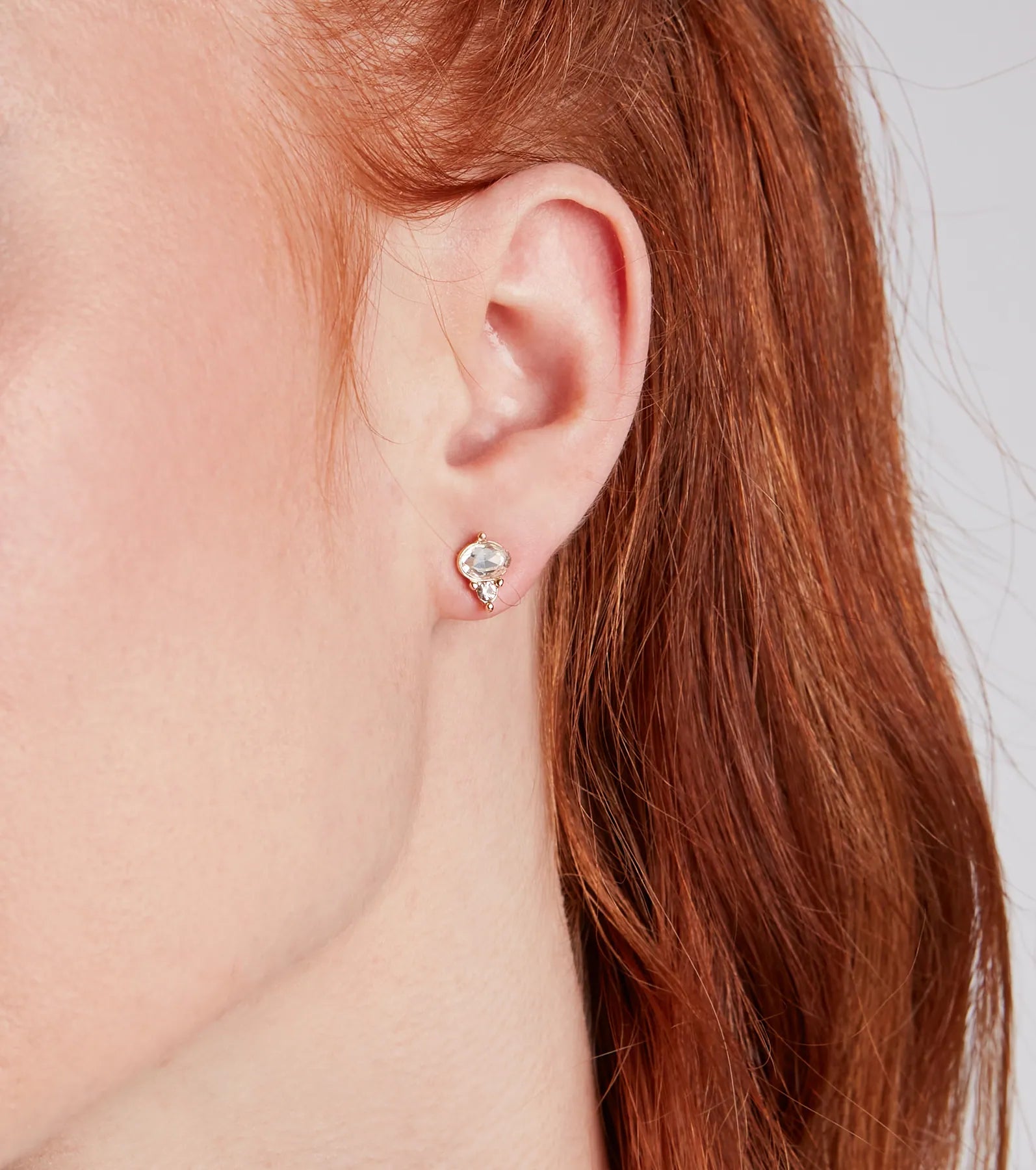 Chic Shine Rhinestone Stud And Duster Earrings Set - Image 6