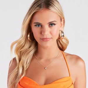 Chic Muse Large Hoop Earrings