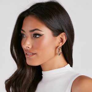 Love For Chic Style Heart Hoop Earrings