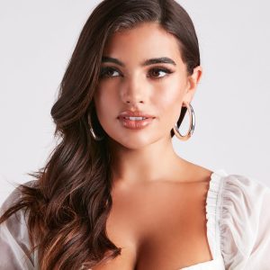 Chic And Bold Large Hoop Earrings