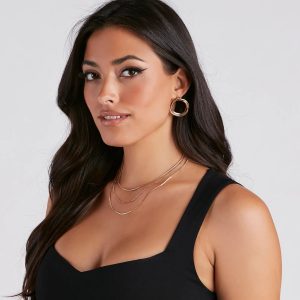 Melodious Muse Hoop Earrings