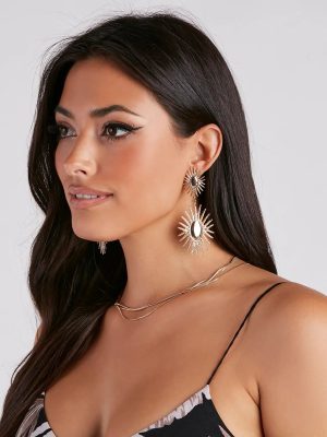 Sunset Stunner Dangly Earrings