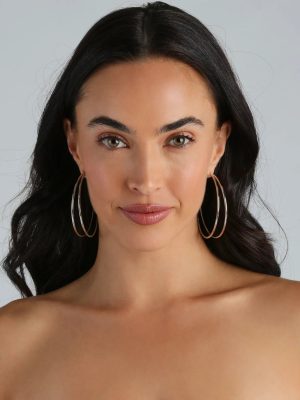 Sleek Staple Double-Hoop Earrings