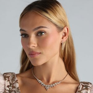 Simple Things Cubic Zirconia Linear Earrings